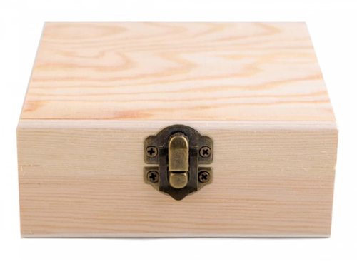 Wooden box as unpainted blank
