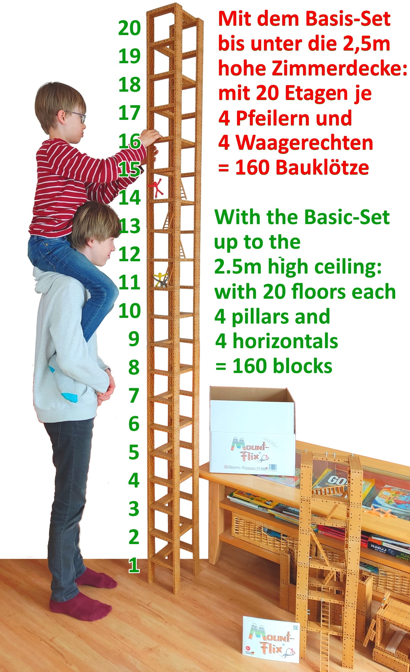 Mount-Flix Basic Set Plus (building blocks including accessories)