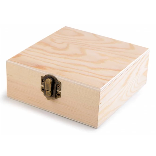 Wooden box as unpainted blank