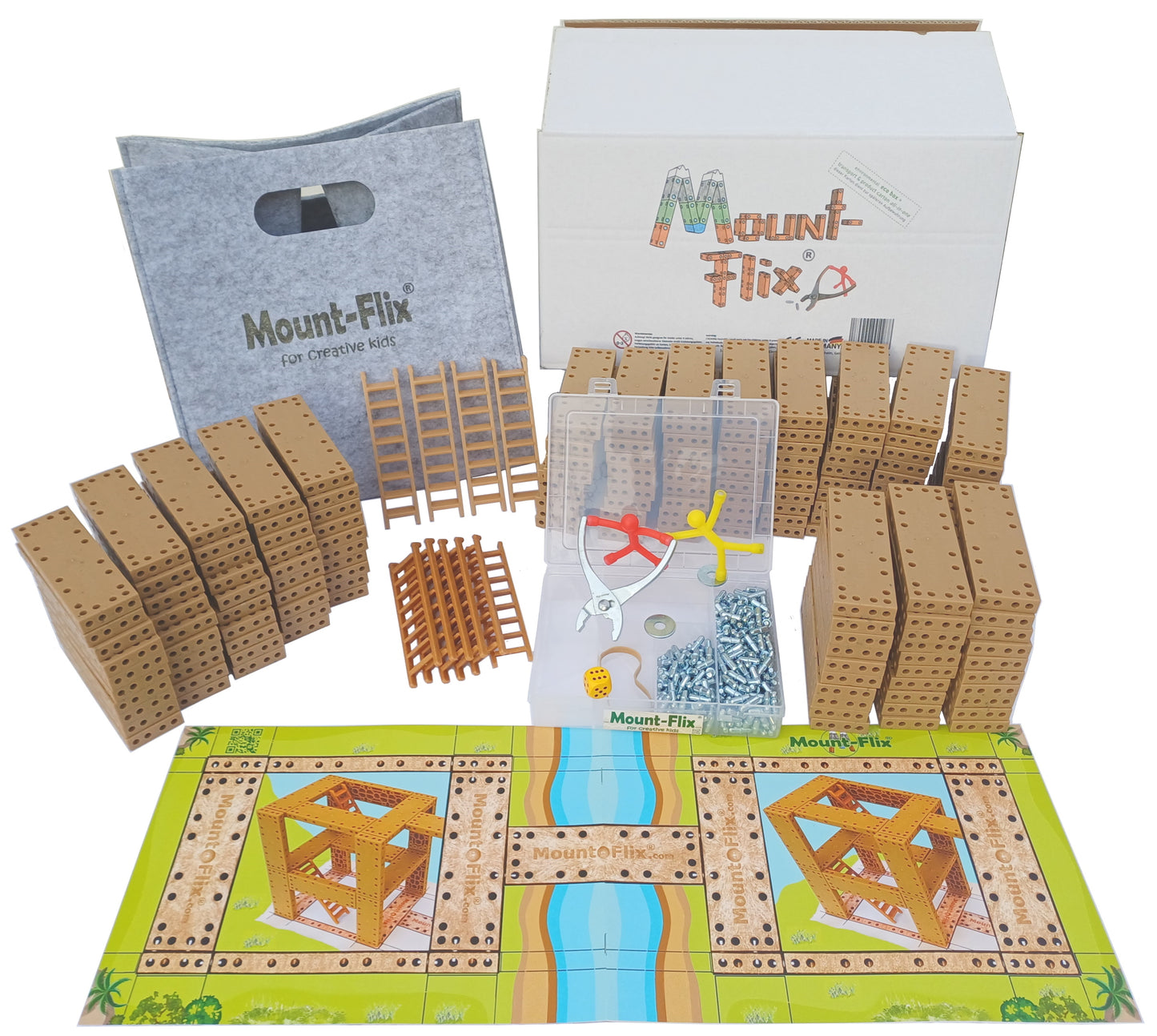 Mount-Flix Basic Set Budget (building blocks including accessories)